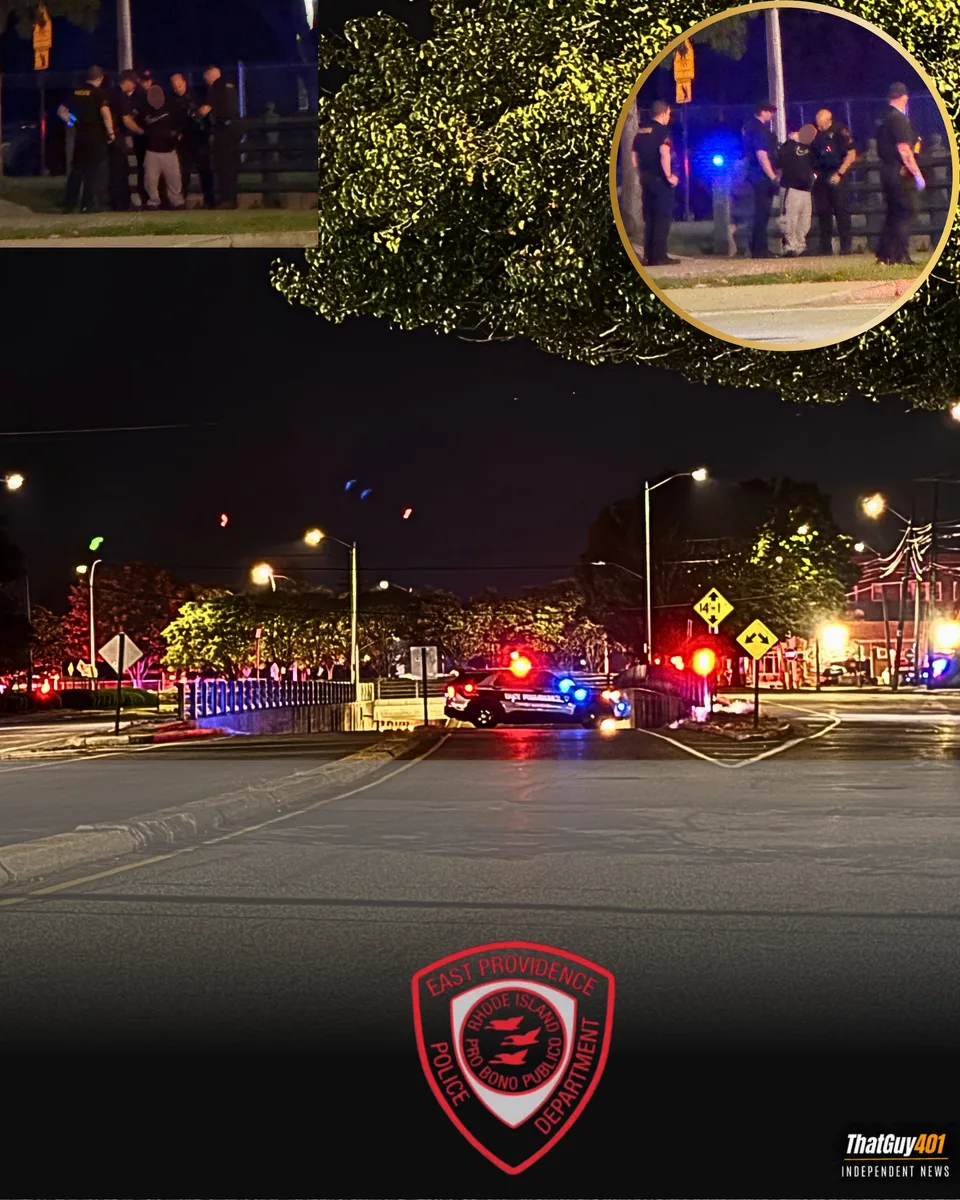 East Providence Police Rescue and Comfort Man Experiencing  Mental Health Crisis At John E. Rebello Memorial Bridg