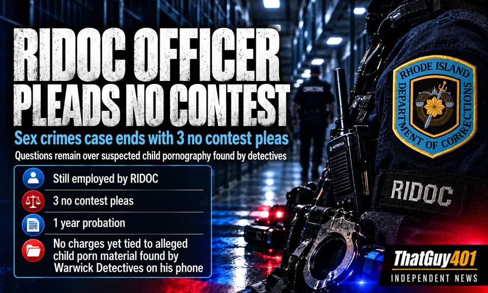 RIDOC Officer Pleads No Contest in Sex Crimes Case As Question Remain Over Suspected Child Pornography Found by Detectives