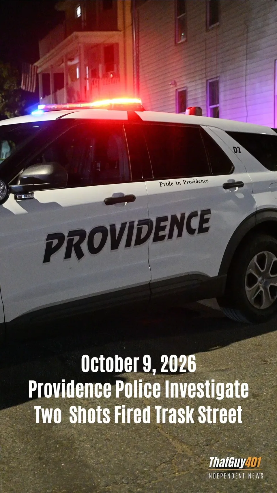 Providence Police Investigate Shots Fired On Trask Street