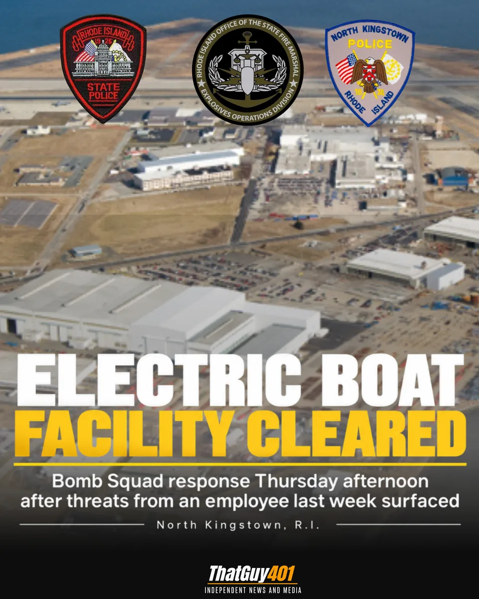 General Dynamics Electric Boat Cleared By Bomb Squad After Threat By Employee Surfaces